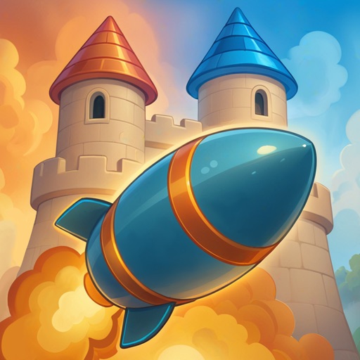 Иконка игры Castle Busters — рыцарский шлем на фоне замка